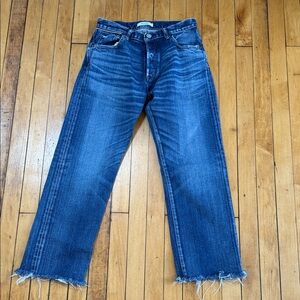 Moussy Deep Blue Straight Leg Jeans
